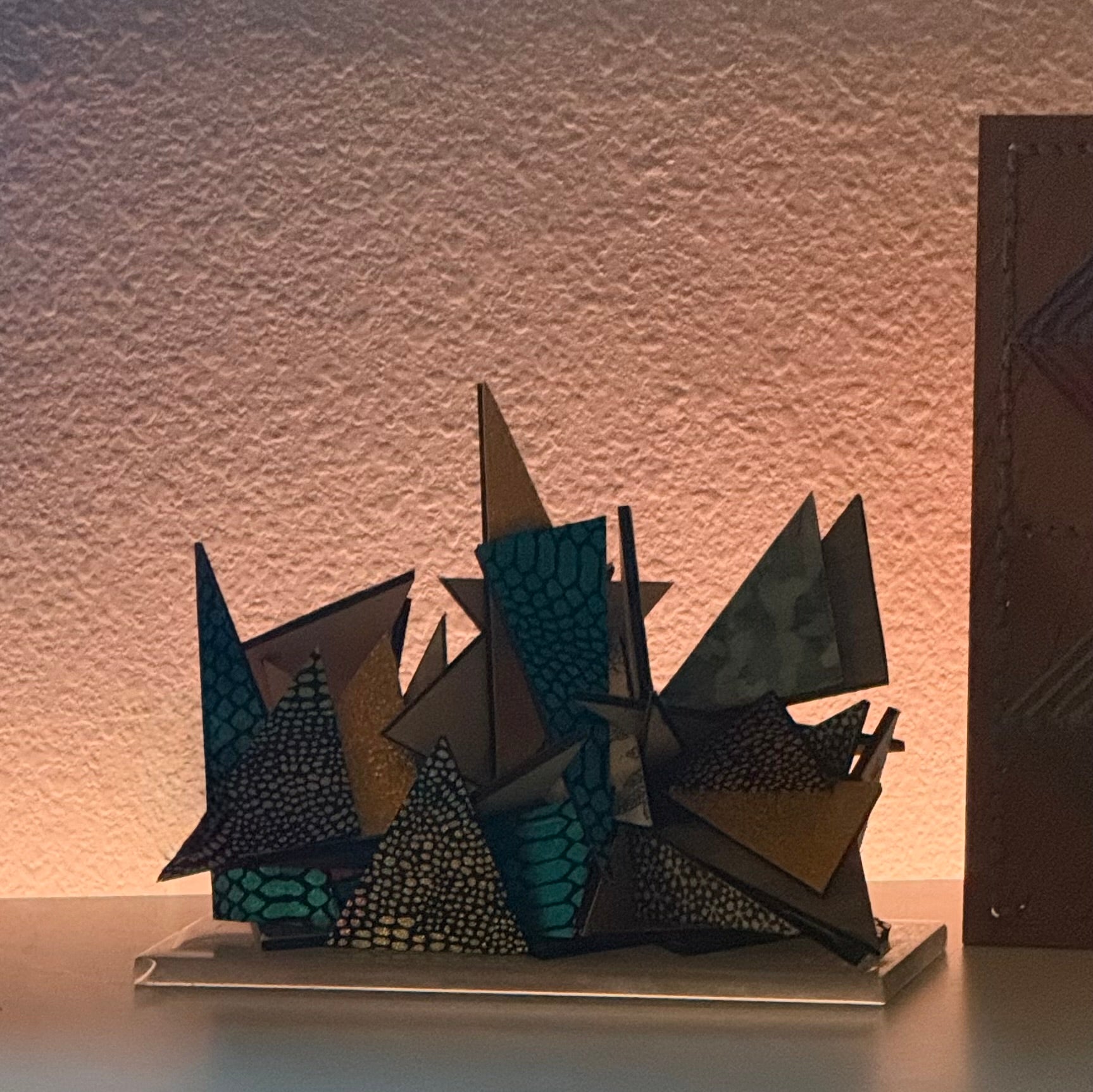 The Architecture of Chaos | Wood & Fabric Sculpture | One of One